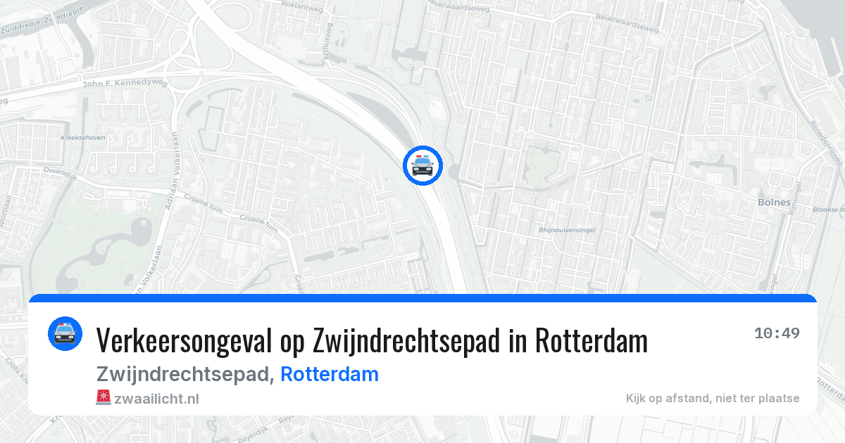 Verkeersongeval op Zwijndrechtsepad in Rotterdam — 18 jun 2026