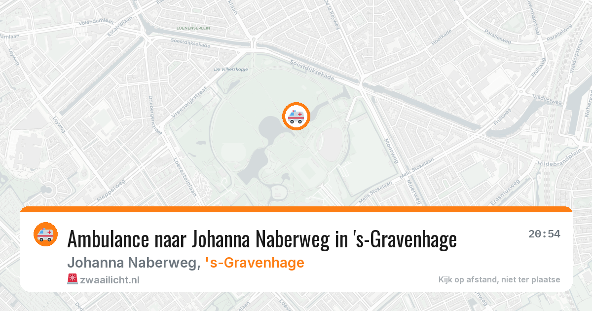 Ambulance naar Johanna Naberweg in 's-Gravenhage — 6 jul 2026