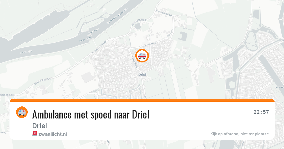 Ambulance met spoed naar Driel — 27 feb 2026 | 🚨 Zwaailicht.nl