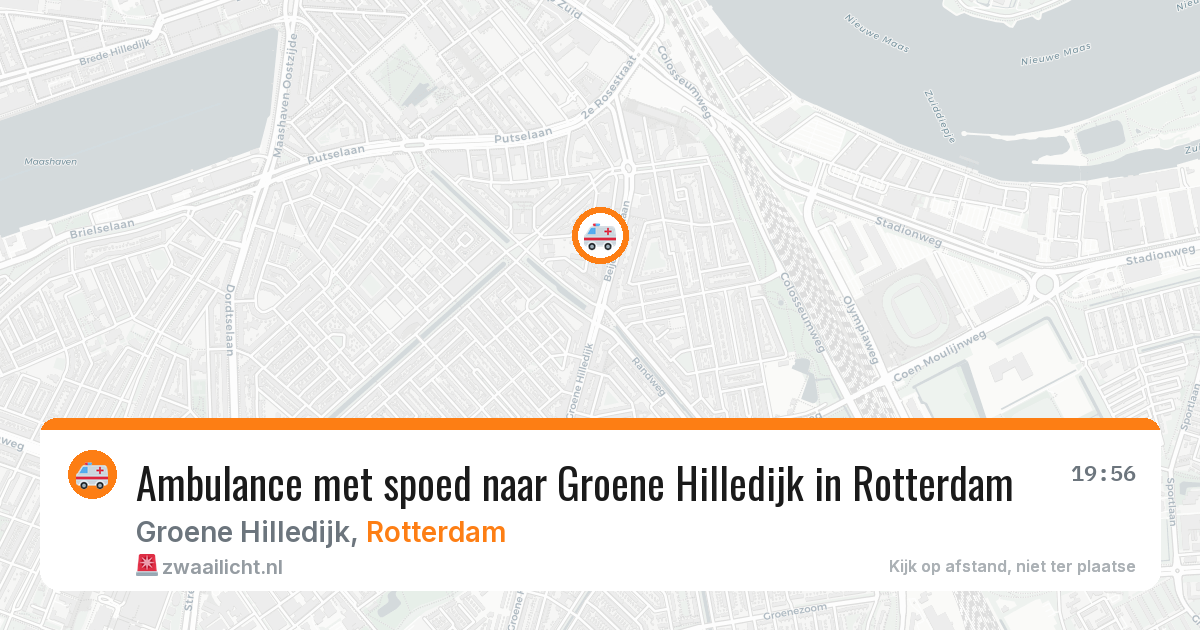 Ambulance met spoed naar Groene Hilledijk in Rotterdam — 15 mrt 2026