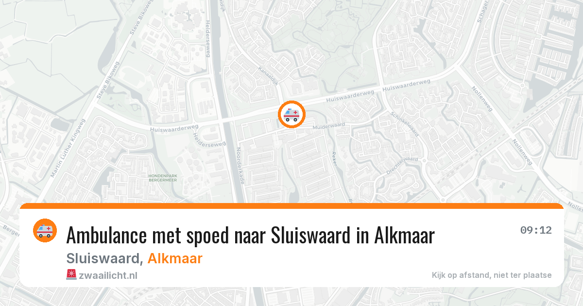 Ambulance met spoed naar Sluiswaard in Alkmaar — 20 jan 2026