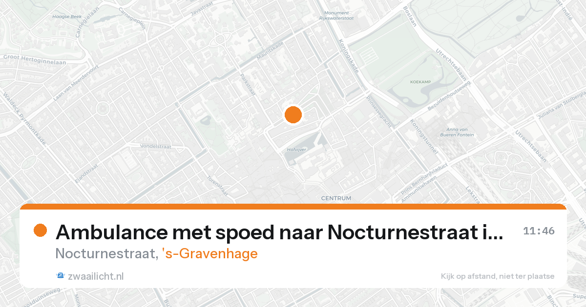 Ambulance met spoed naar Nocturnestraat in 's-Gravenhage — 31 jan 2026