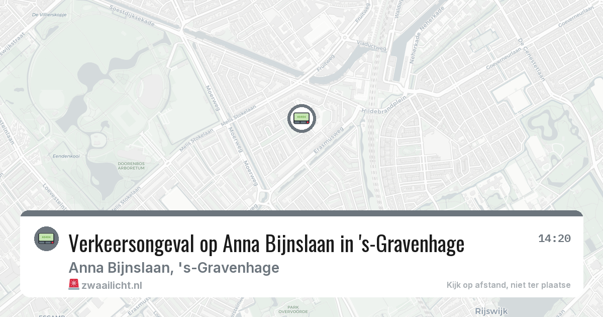 Verkeersongeval op Anna Bijnslaan in 's-Gravenhage — 6 mrt 2026