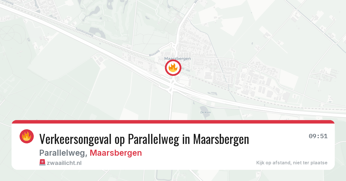 Verkeersongeval op Parallelweg in Maarsbergen — 25 mrt 2026