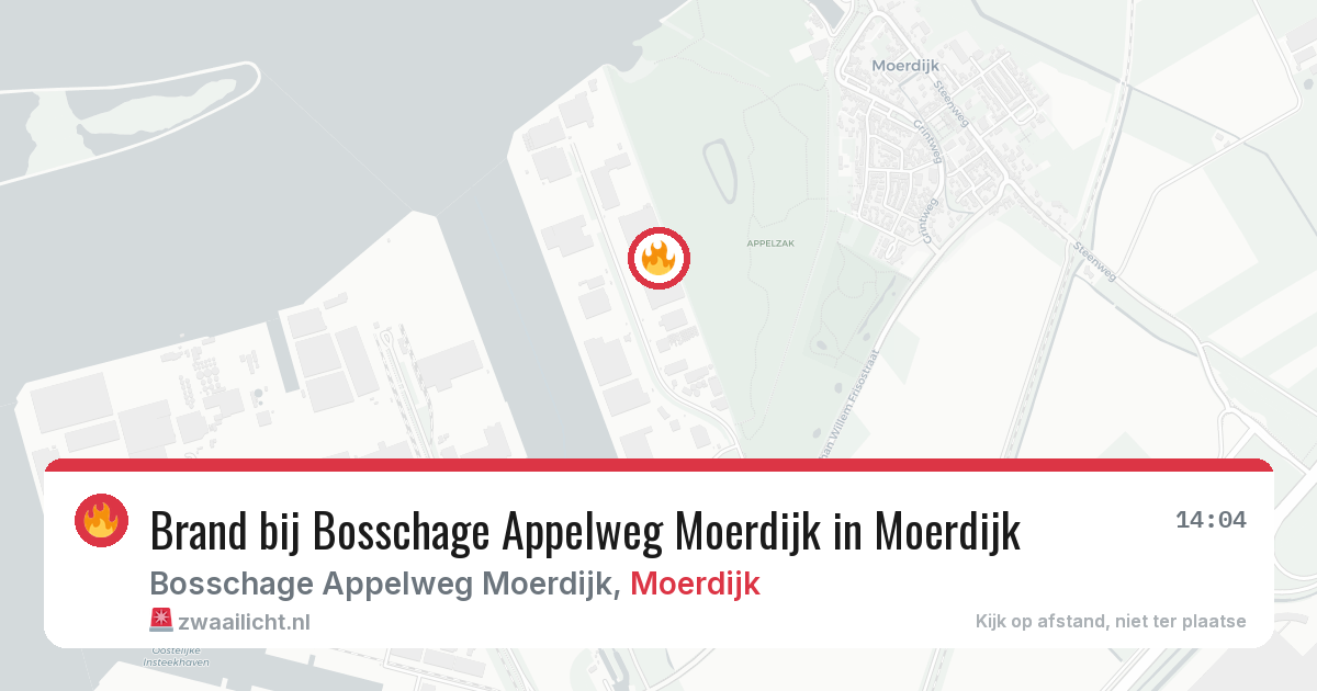 Brand bij Bosschage Appelweg Moerdijk in Moerdijk — 1 jul 2026
