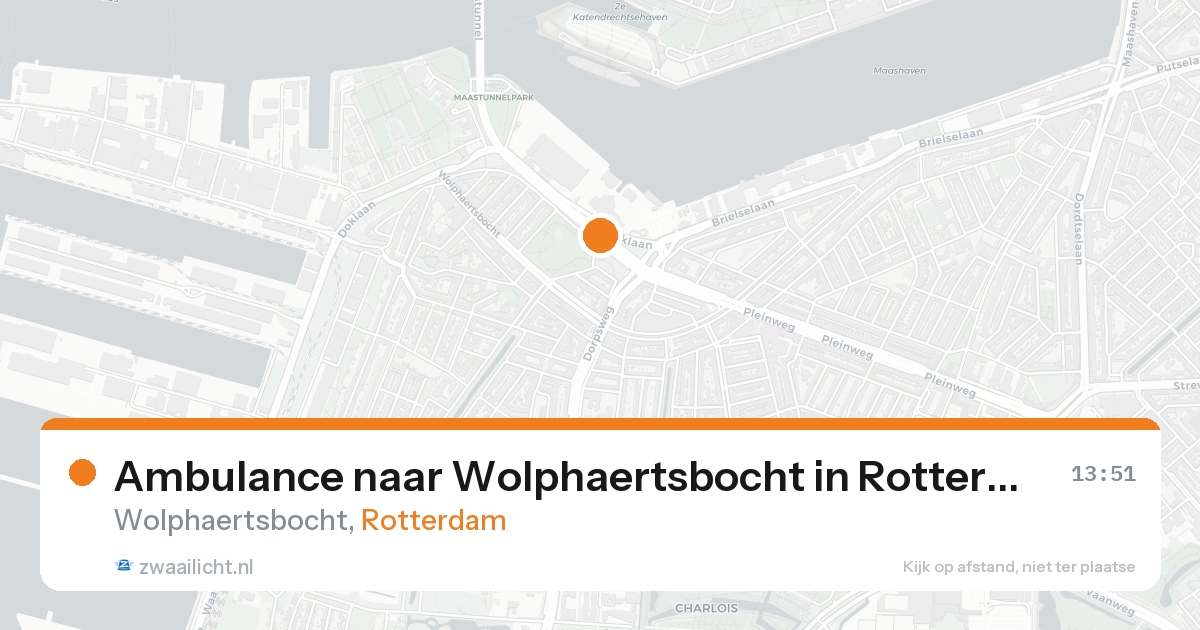Ambulance naar Wolphaertsbocht in Rotterdam — 21 aug 2026
