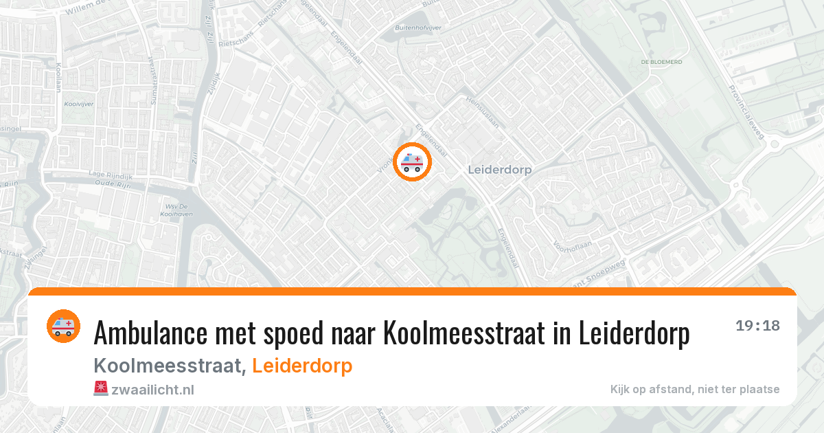 Ambulance met spoed naar Koolmeesstraat in Leiderdorp — 28 jun 2026