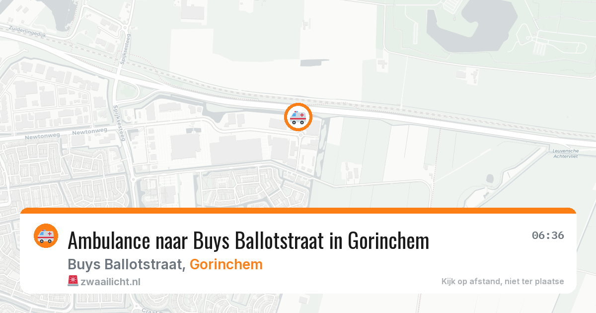 Ambulance naar Buys Ballotstraat in Gorinchem — 14 mei 2026