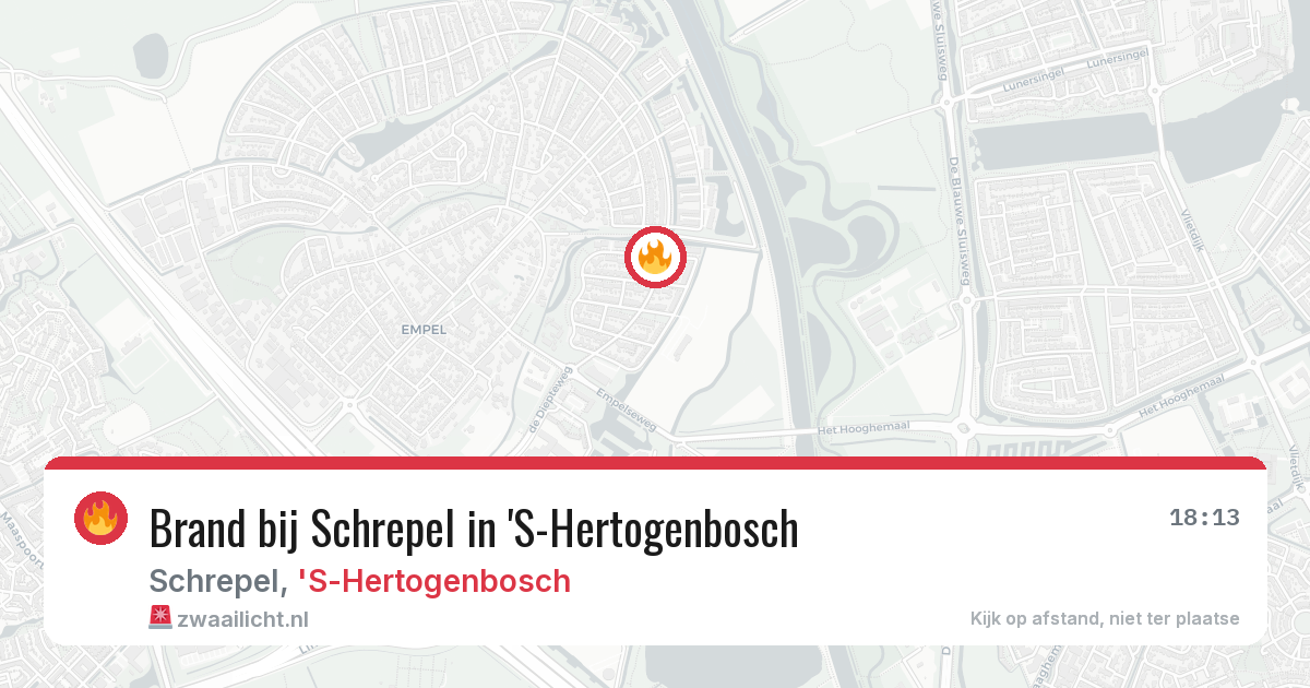 Brand bij Schrepel in 'S-Hertogenbosch — 6 aug 2026