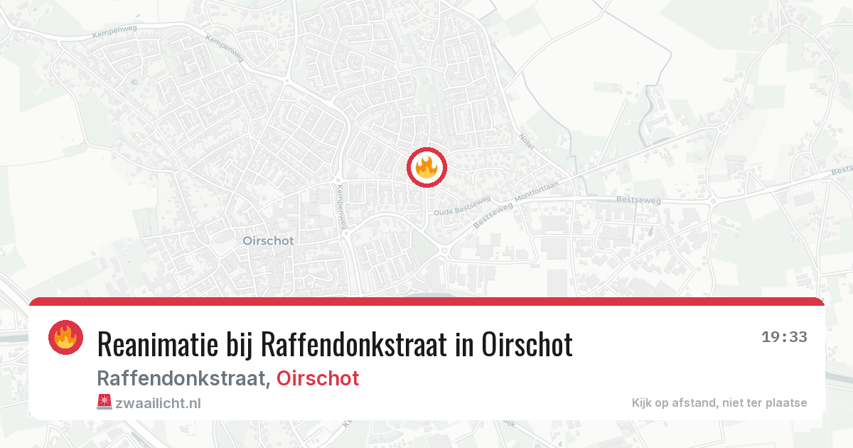 Reanimatie bij Raffendonkstraat in Oirschot — 23 jul 2026