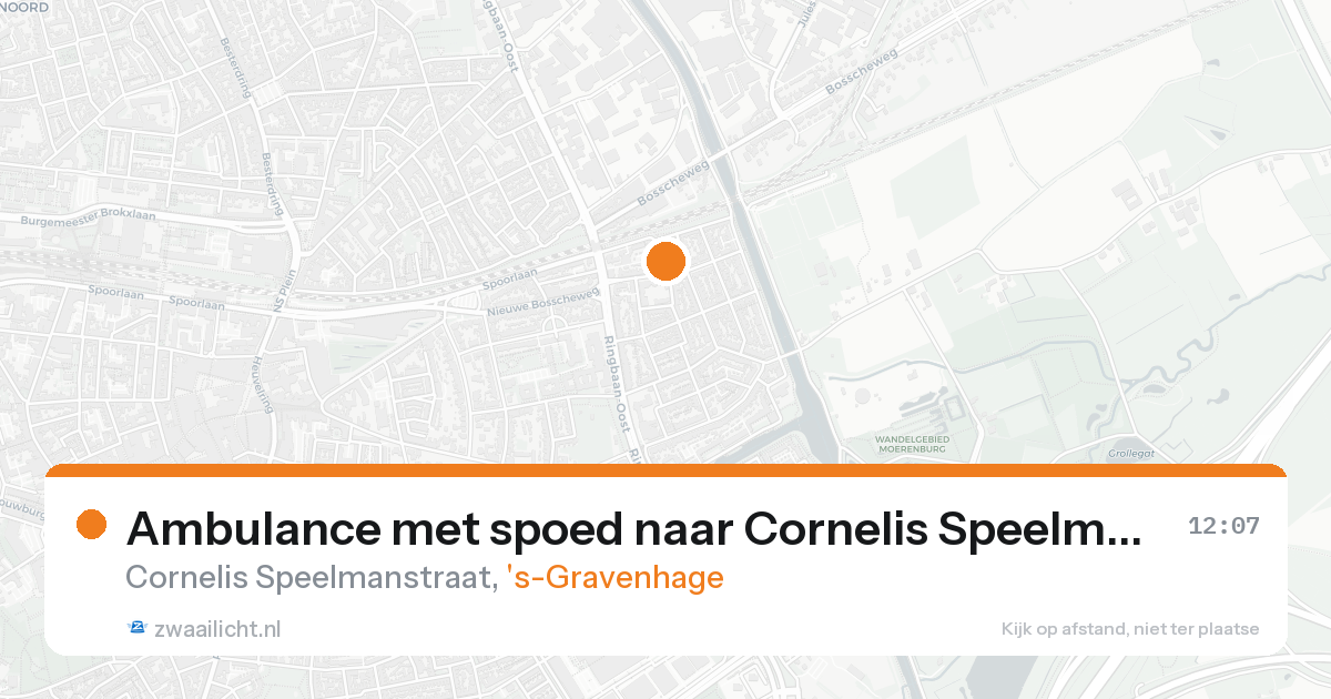 Ambulance met spoed naar Cornelis Speelmanstraat in 's-Gravenhage — 31 jan 2026