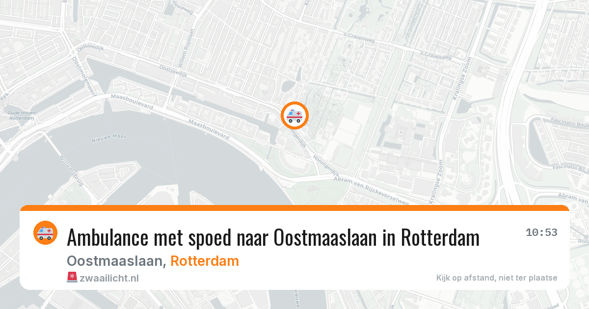 Ambulance met spoed naar Oostmaaslaan in Rotterdam — 3 mei 2026