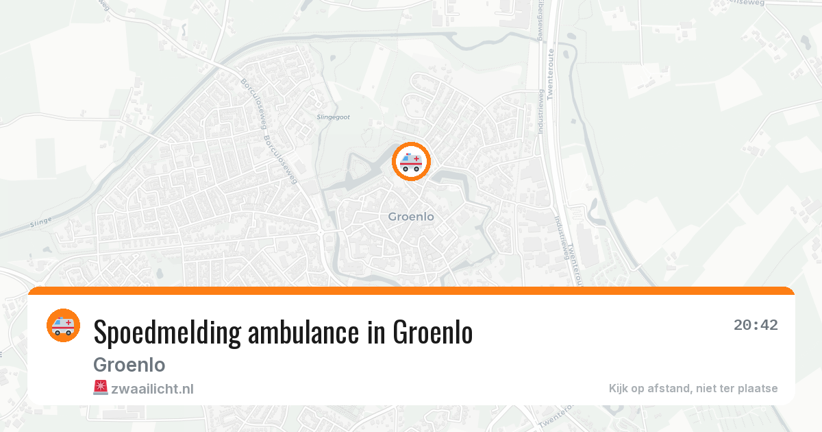 Spoedmelding ambulance in Groenlo — 3 aug 2026