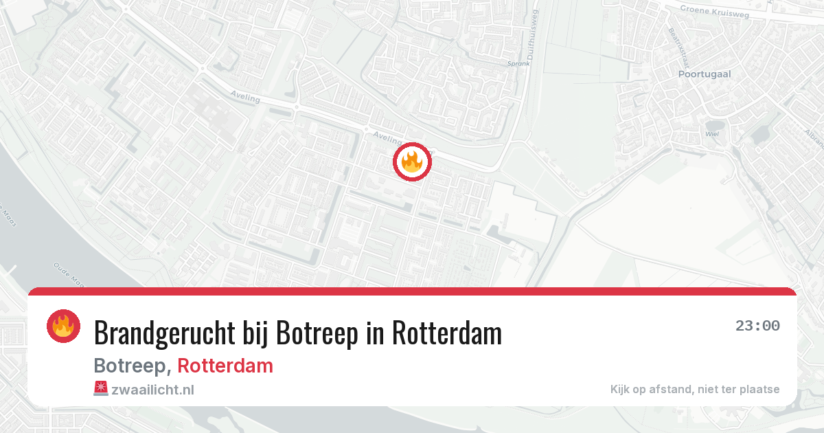 Brandgerucht bij Botreep in Rotterdam — 2 jun 2026