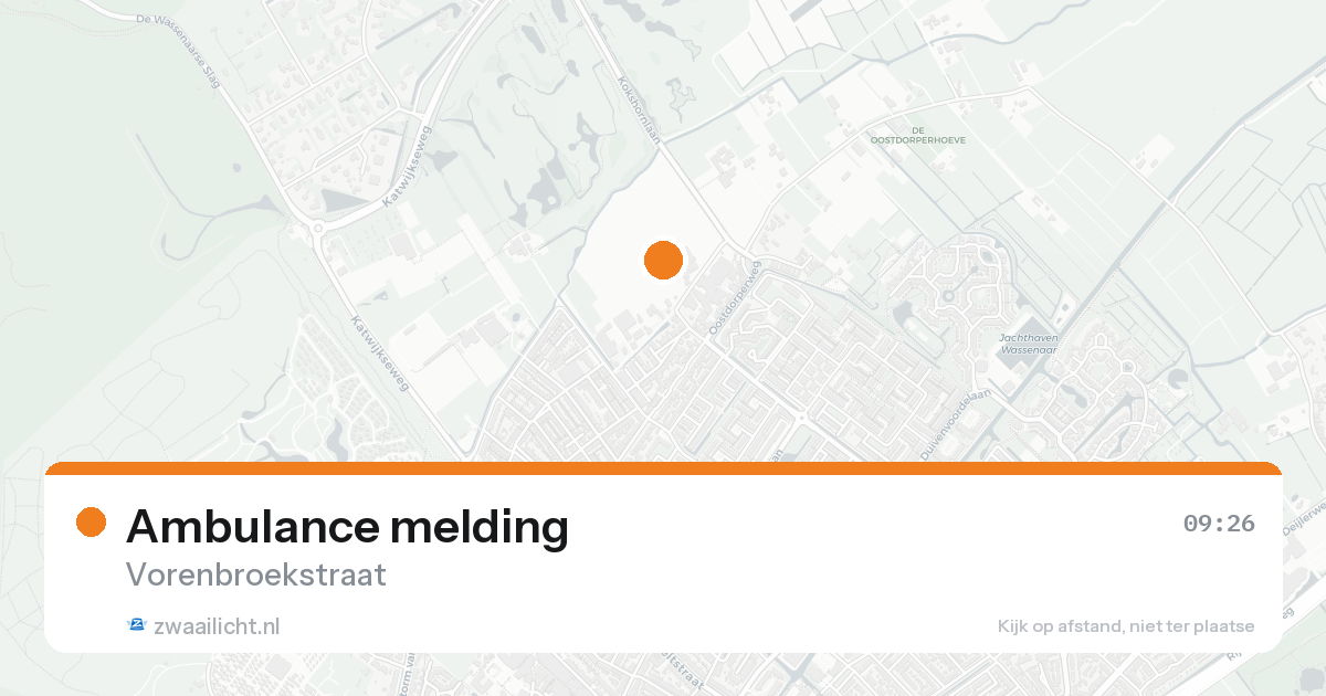 Ambulance melding — 31 jan 2026