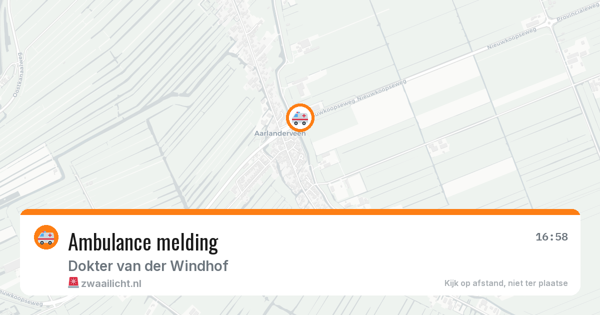 Ambulance melding — 19 mei 2026