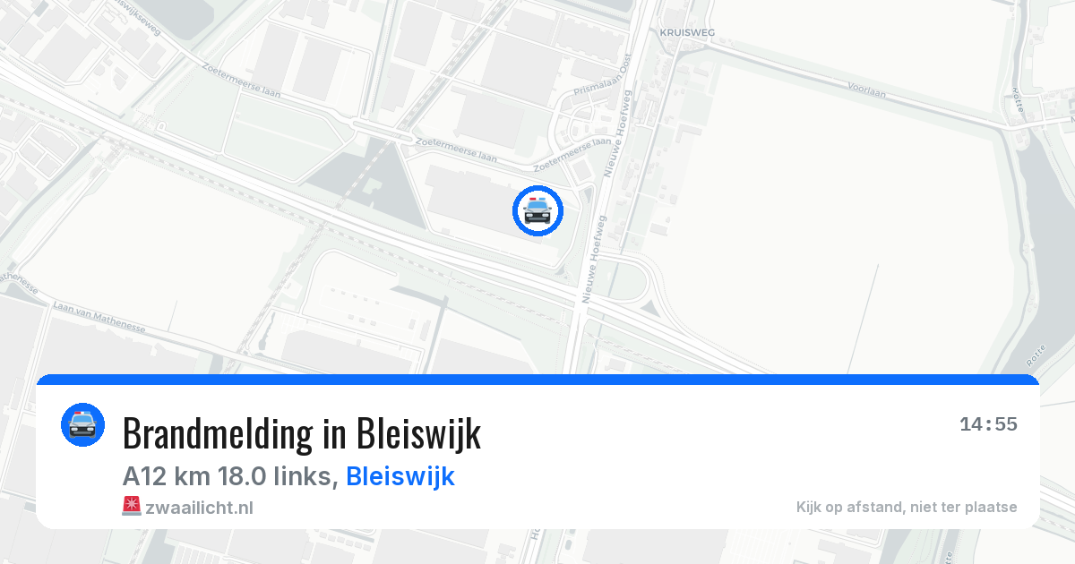 Brandmelding in Bleiswijk — 13 aug 2026