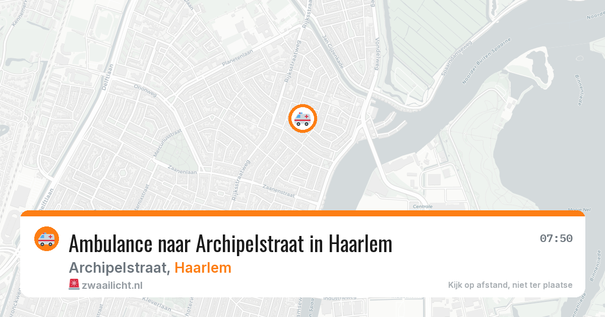 Ambulance naar Archipelstraat in Haarlem — 4 jul 2026