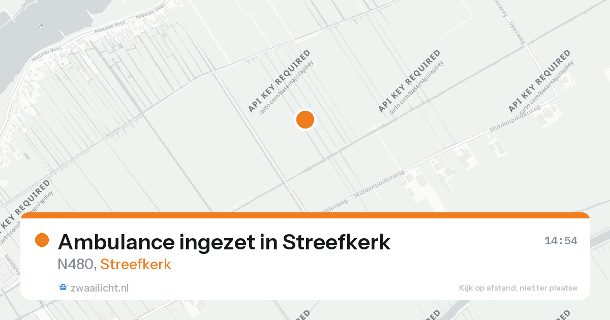 Ambulance ingezet in Streefkerk — 25 aug 2026