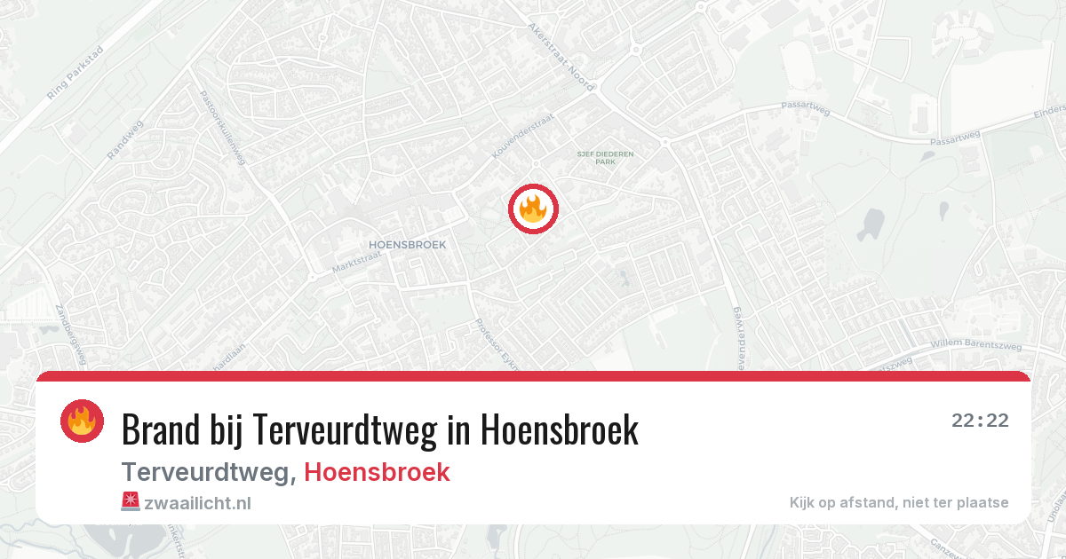Brand bij Terveurdtweg in Hoensbroek — 27 jun 2026