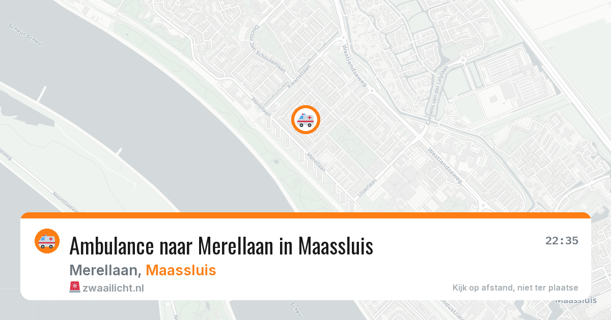Ambulance naar Merellaan in Maassluis — 24 jun 2026