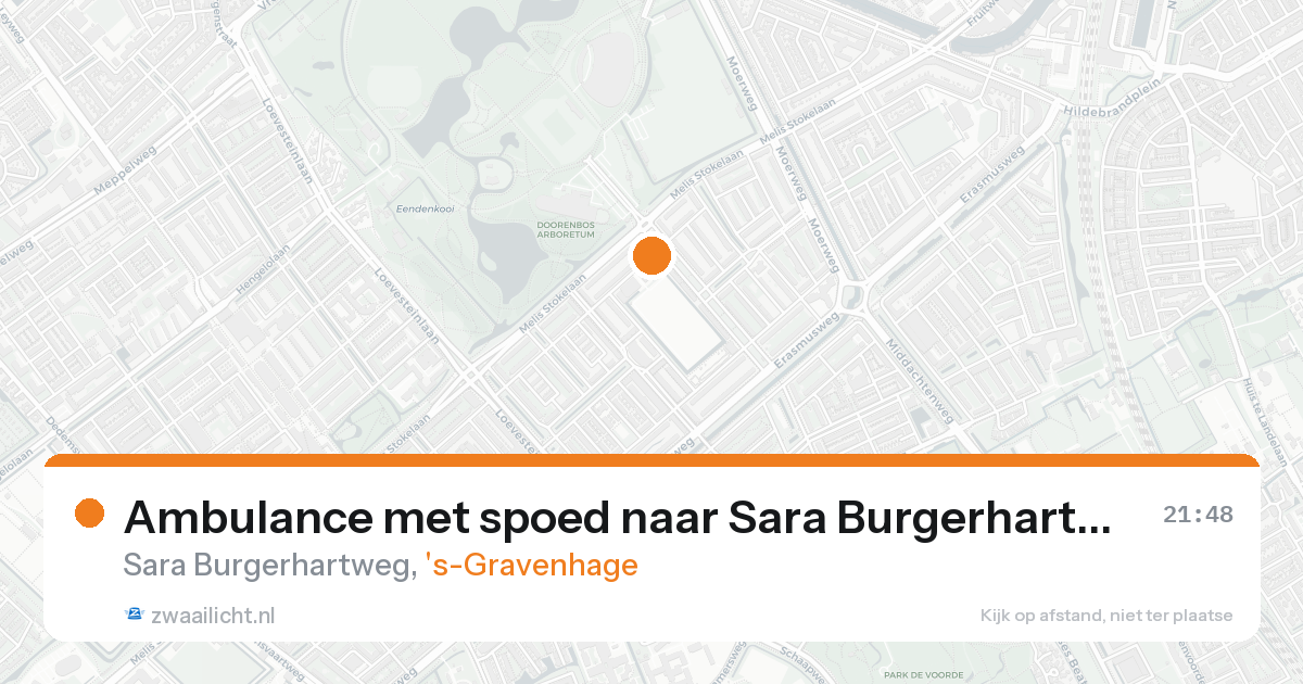 Ambulance met spoed naar Sara Burgerhartweg in 's-Gravenhage — 25 aug 2026