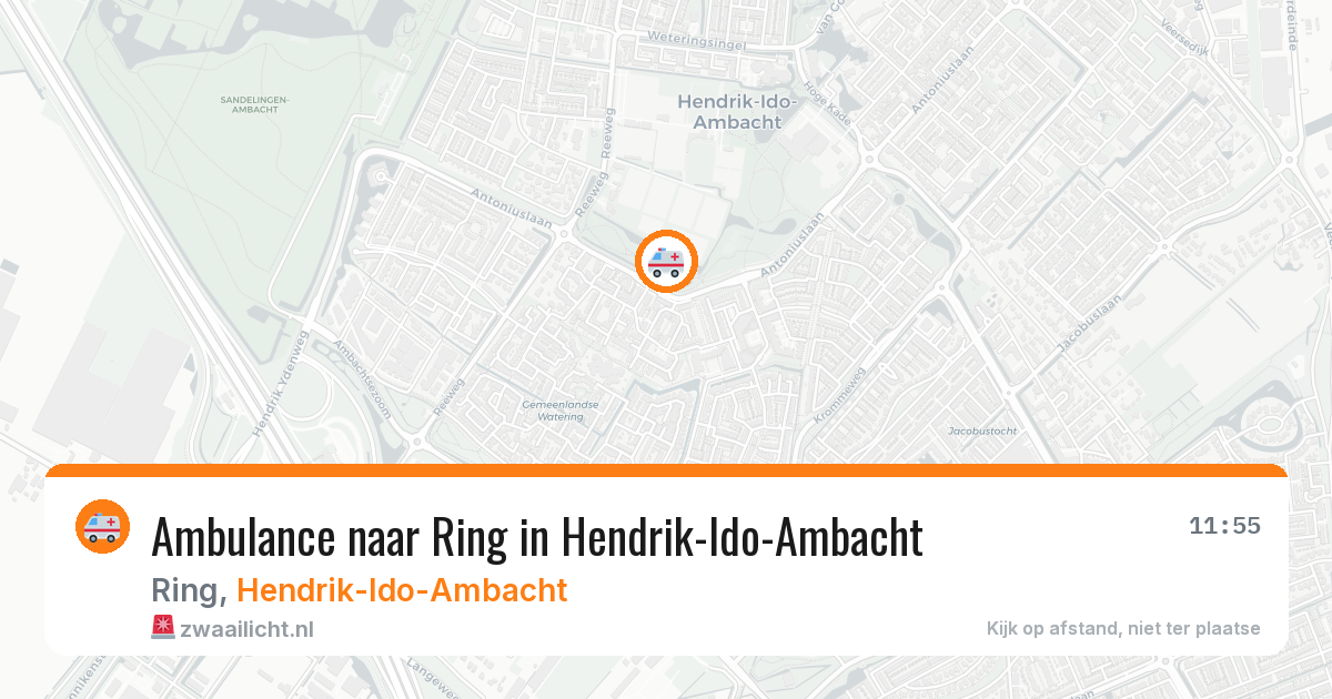Ambulance naar Ring in Hendrik-Ido-Ambacht — 12 aug 2026