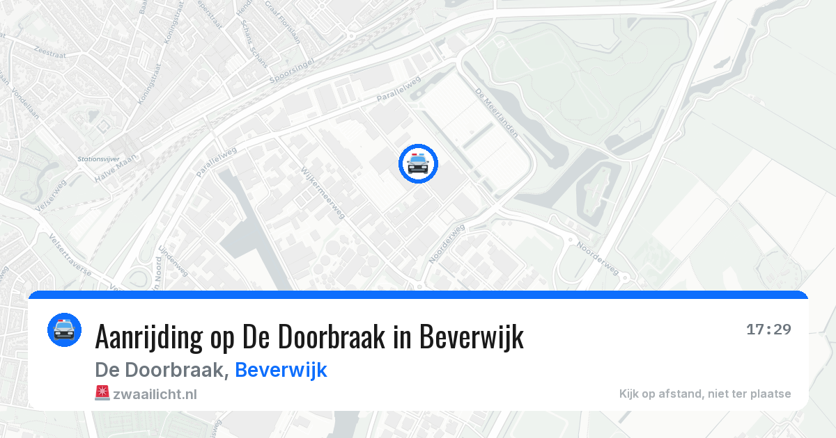 Aanrijding op De Doorbraak in Beverwijk — 3 mei 2026