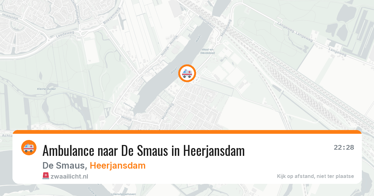 Ambulance naar De Smaus in Heerjansdam — 27 mrt 2026