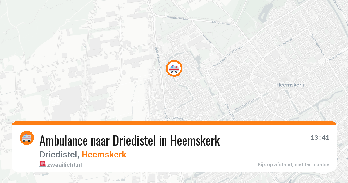 Ambulance naar Driedistel in Heemskerk — 11 jul 2026