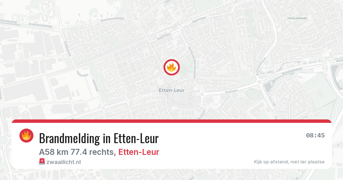 Brandmelding in Etten-Leur — 27 mei 2026