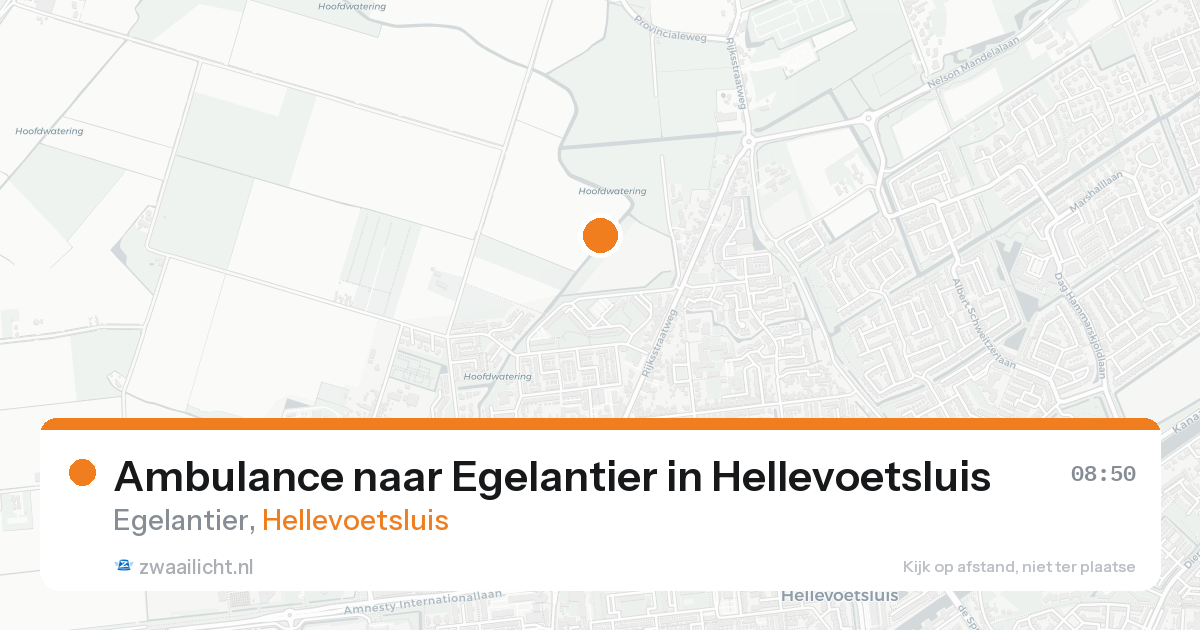 Ambulance naar Egelantier in Hellevoetsluis — 26 aug 2026