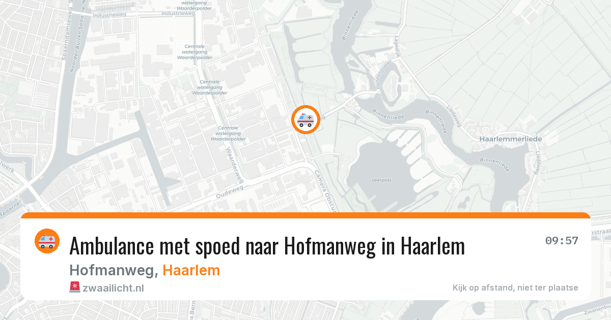 Ambulance met spoed naar Hofmanweg in Haarlem — 19 jan 2026