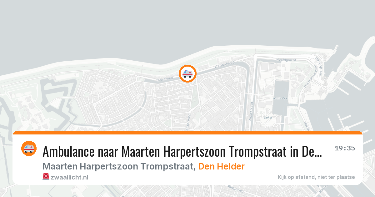 Ambulance naar Maarten Harpertszoon Trompstraat in Den Helder — 23 mrt 2026