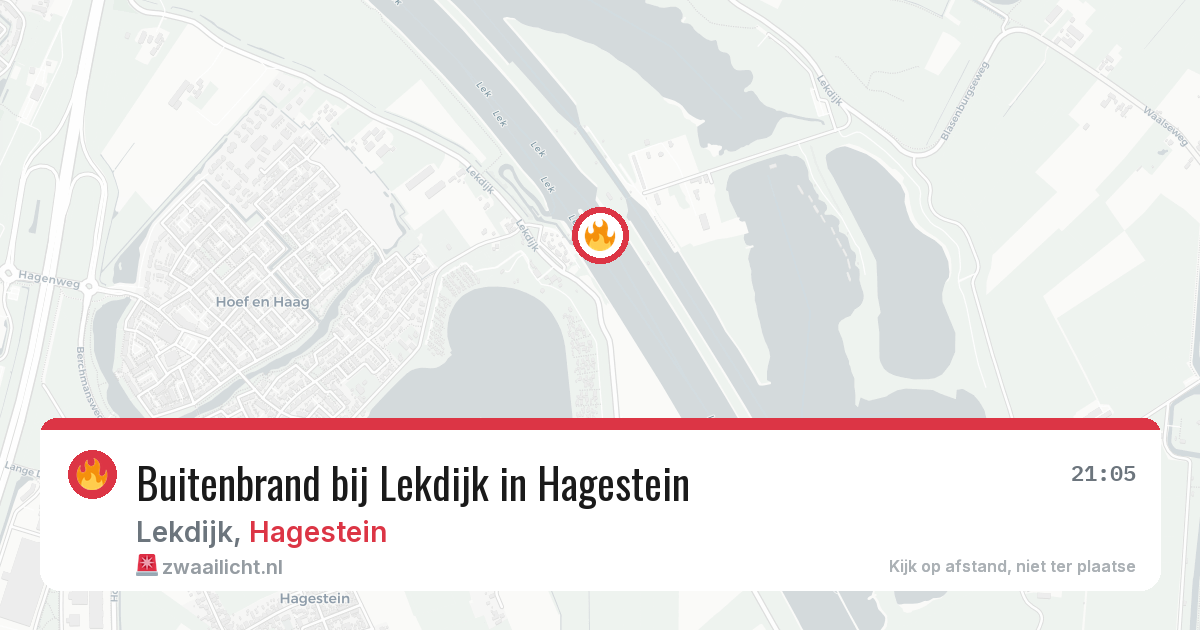 Buitenbrand bij Lekdijk in Hagestein — 2 mei 2026