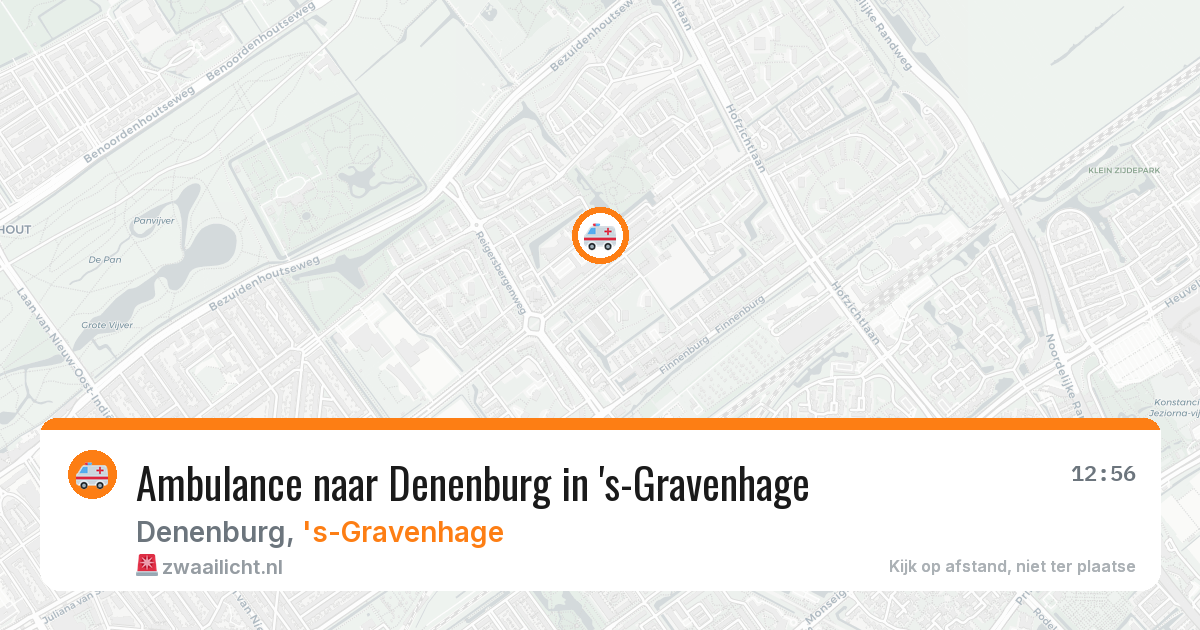 Ambulance naar Denenburg in 's-Gravenhage — 14 aug 2026