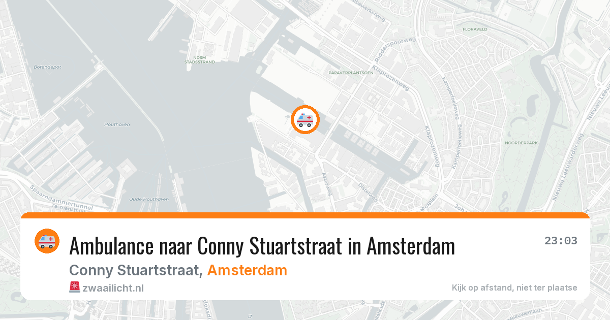 Ambulance naar Conny Stuartstraat in Amsterdam — 15 apr 2026