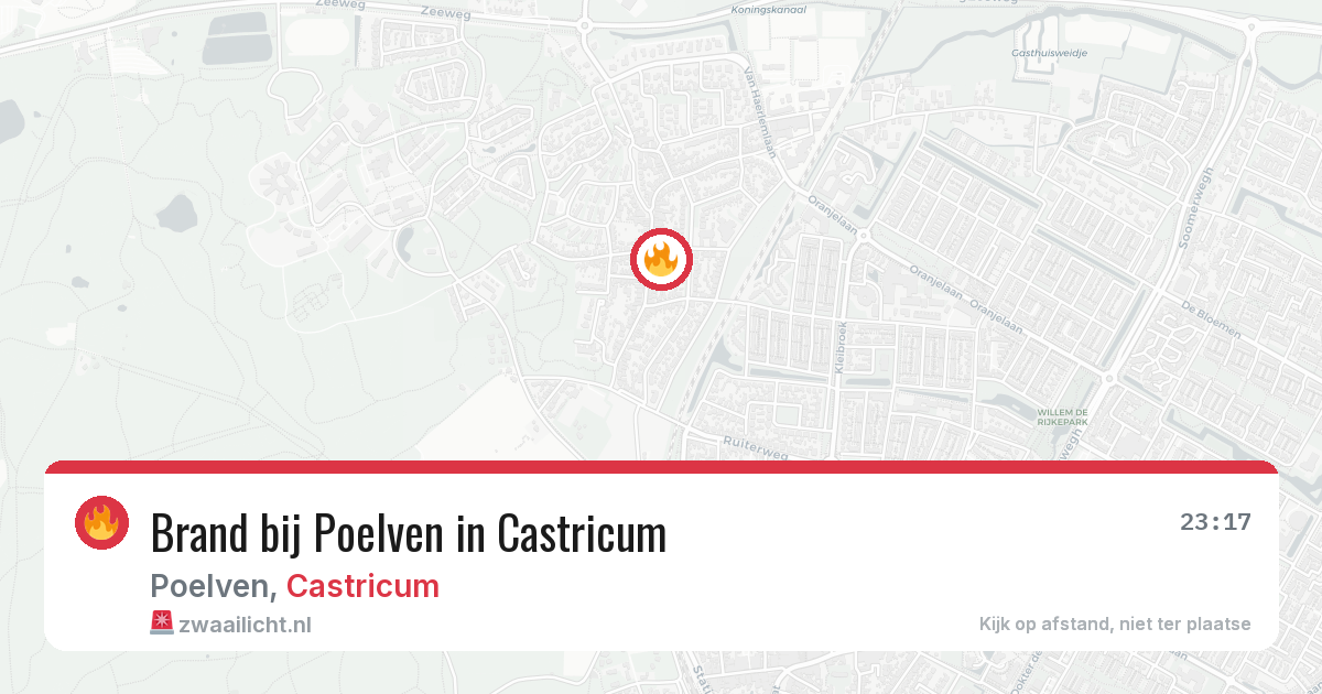 Brand bij Poelven in Castricum — 18 jun 2026