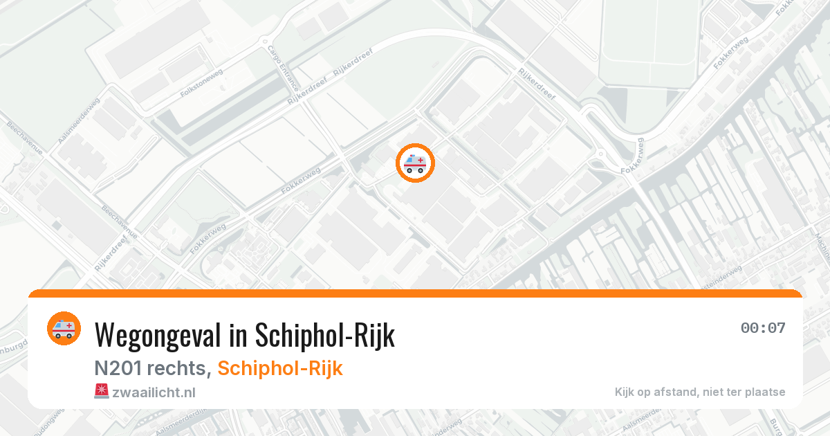 Wegongeval in Schiphol-Rijk — 25 apr 2026