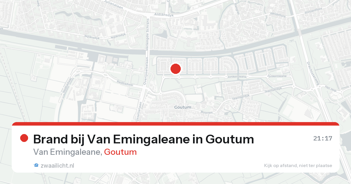 Brand bij Van Emingaleane in Goutum — 20 aug 2026