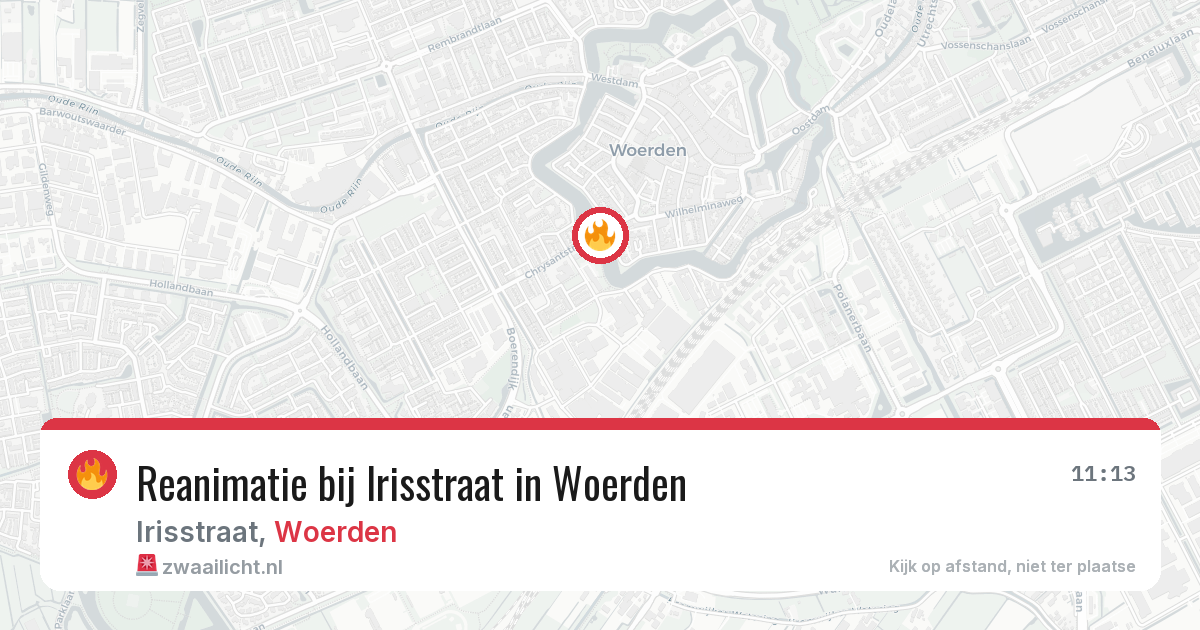 Reanimatie bij Irisstraat in Woerden — 7 mei 2026