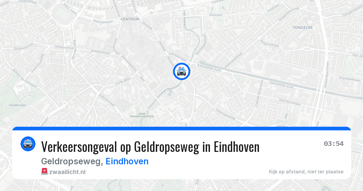 Verkeersongeval op Geldropseweg in Eindhoven — 28 mrt 2026