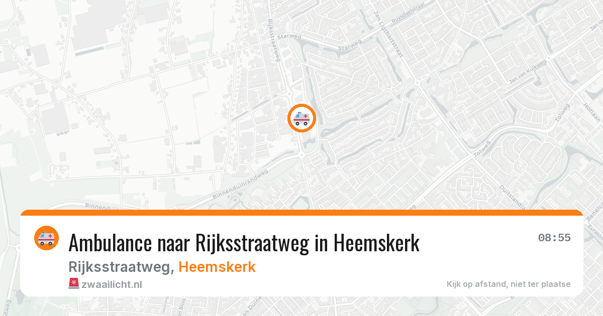 Ambulance naar Rijksstraatweg in Heemskerk — 2 jun 2026