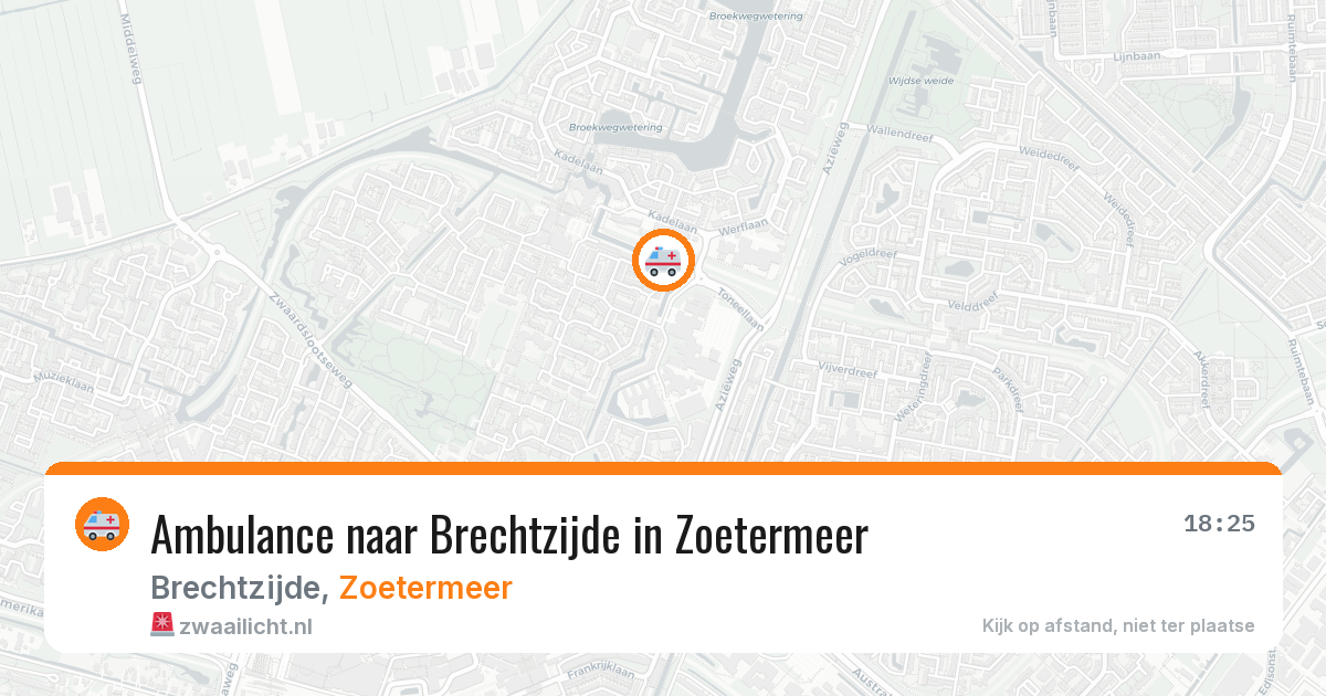 Ambulance naar Brechtzijde in Zoetermeer — 11 aug 2026