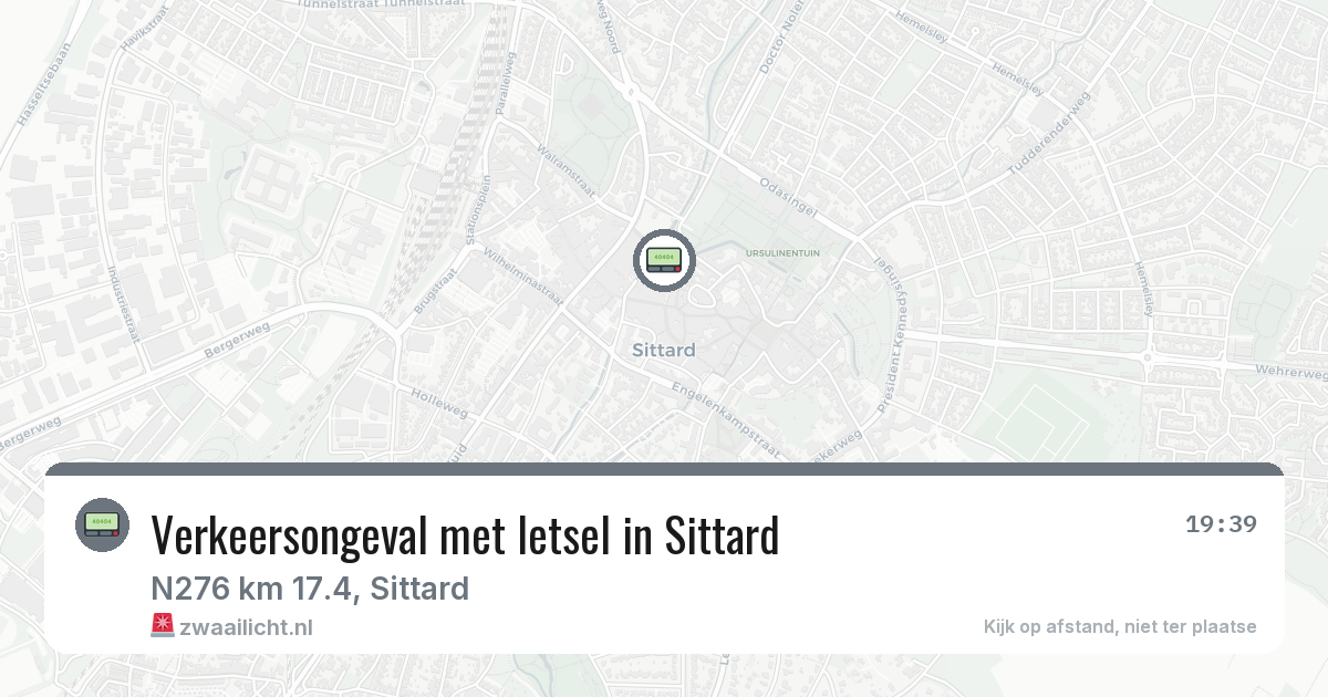 Verkeersongeval met letsel in Sittard — 9 jun 2026