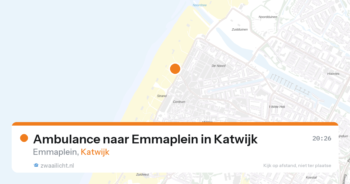 Ambulance naar Emmaplein in Katwijk — 11 jun 2026