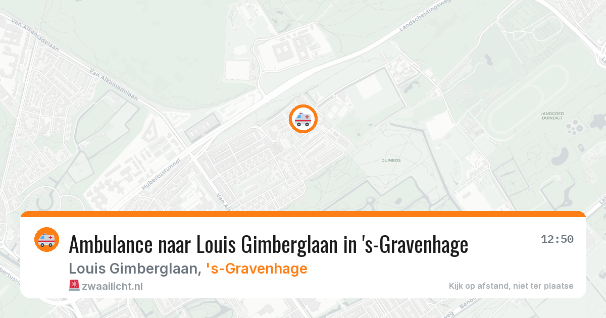 Ambulance naar Louis Gimberglaan in 's-Gravenhage — 22 jul 2026
