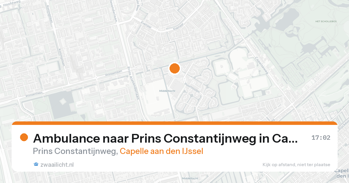 Ambulance naar Prins Constantijnweg in Capelle aan den IJssel — 30 jan 2026