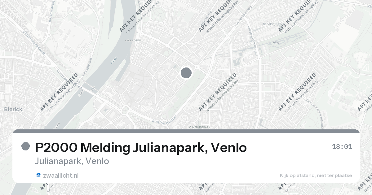 P2000 Melding Julianapark, Venlo — 15 aug 2026