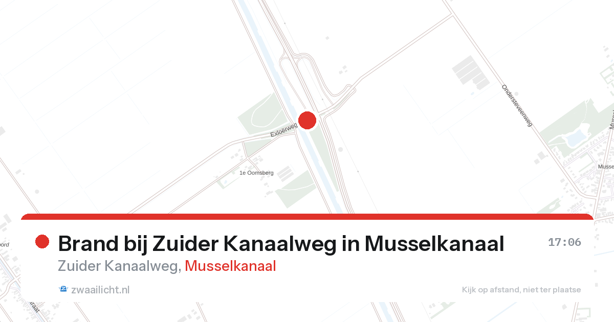 Brand bij Zuider Kanaalweg in Musselkanaal — 16 aug 2026